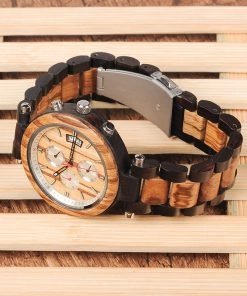 montre en bois moderne chrono bracelet