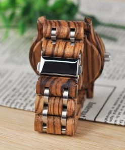 montre en bois contemporaine bracelet 2