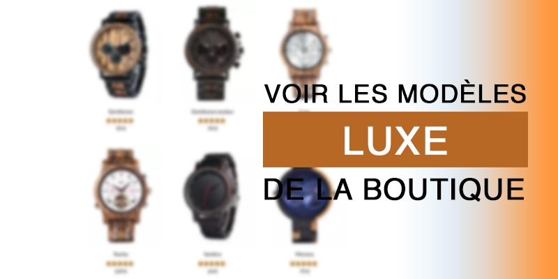 montres en bois categorie luxe