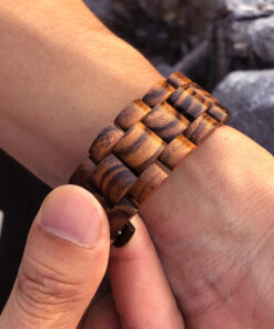 montre en bois unisexe osmo serpent bracelet