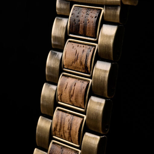 montre en bois mecanique mountain femme bracelet